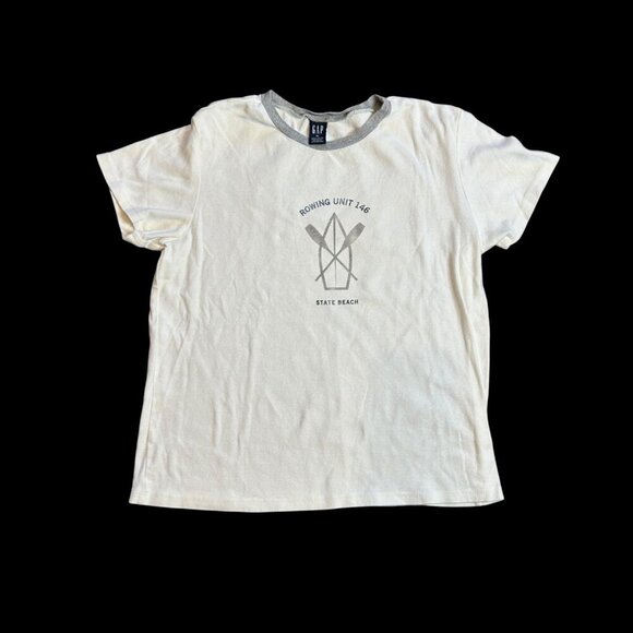 Vintage Gap Rowing Unit Beach Coastal Women's T-shirt Size XL - Picture 1 of 5
